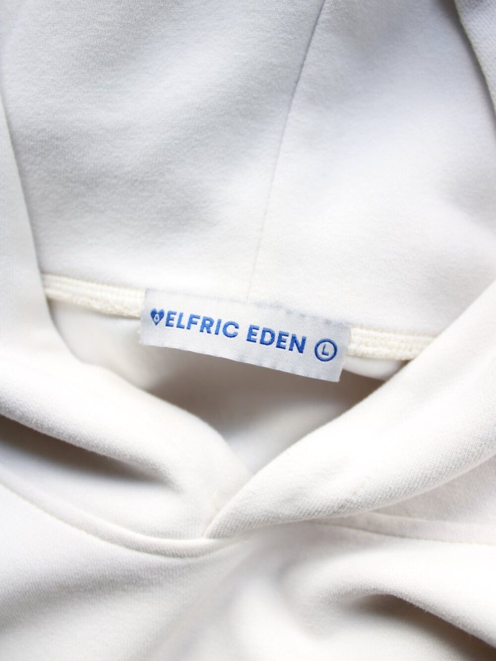 Aelfric Eden Vintage Embroidered Eden Star Hoodie ivory oversized sweatshirt L - Picture 12 of 12